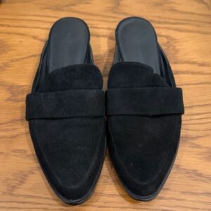 Rebecca Minkoff Black Suede Mules - Size 8